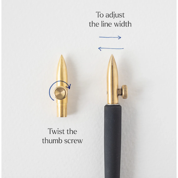 Stylo Tom's Studio One-Dip-Nib plume sterling steel