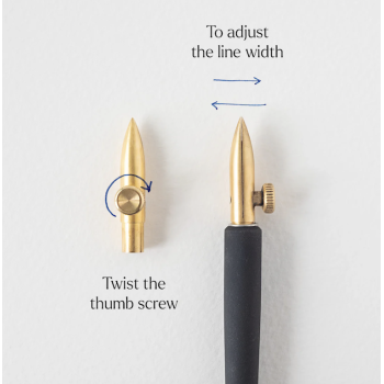 Stylo Tom's Studio One-Dip-Nib plume sterling steel