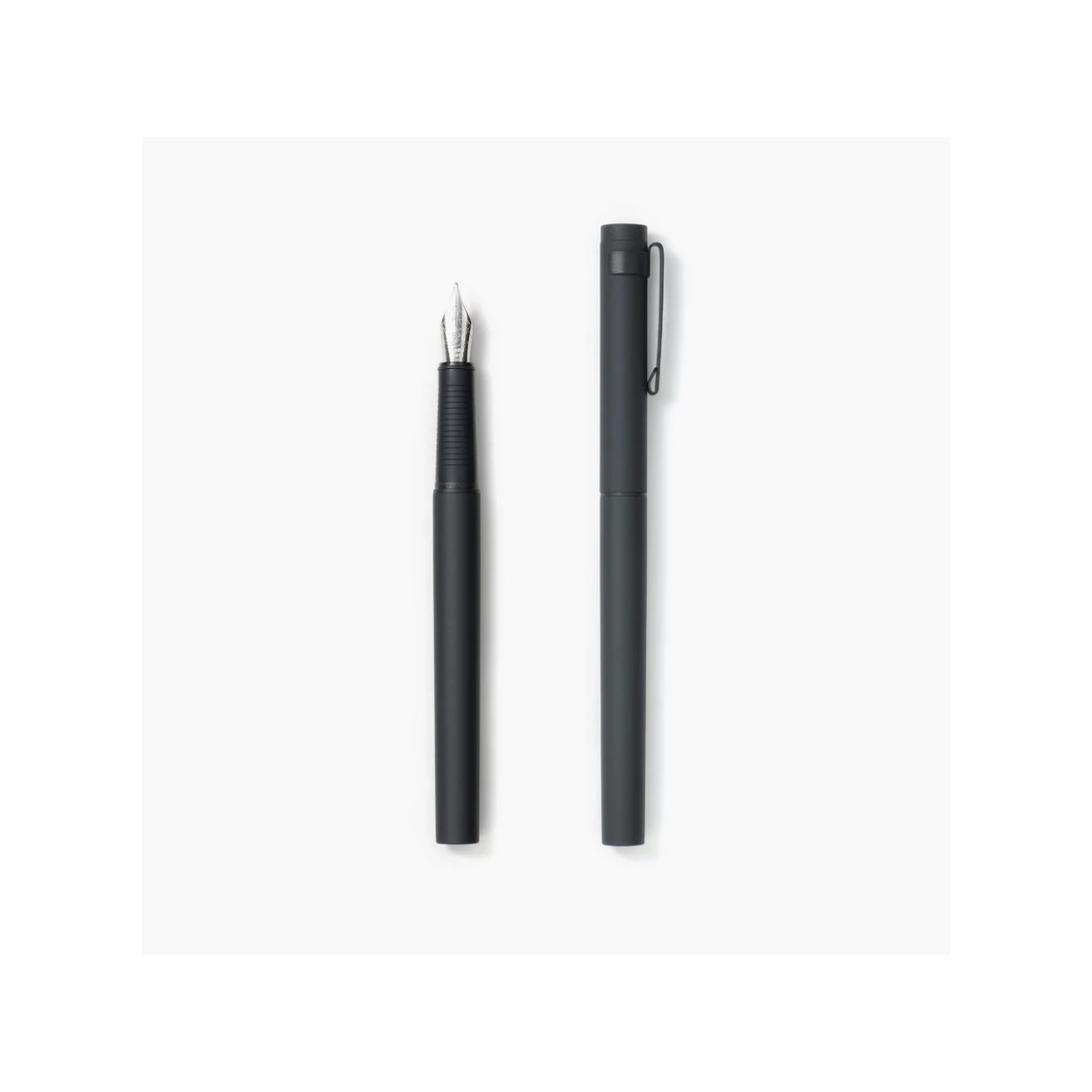 Stylo plume Kakimori en aluminum noir