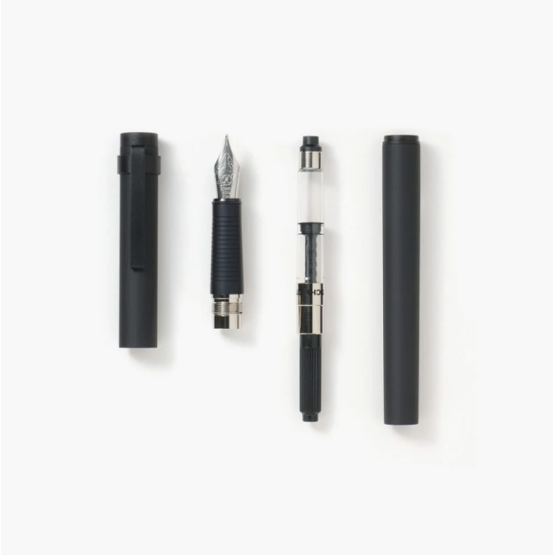 Stylo plume Kakimori en aluminum noir
