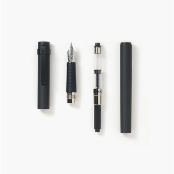 Stylo plume Kakimori en aluminum noir