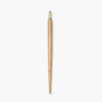 Porte-plume Kakimori en bois de cerisier avec plume laiton