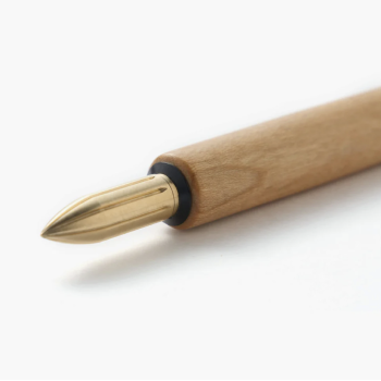 Porte-plume Kakimori en bois de cerisier avec plume laiton