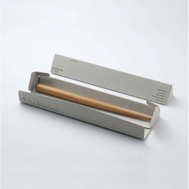 Porte-plume Kakimori en bois de cerisier avec plume laiton