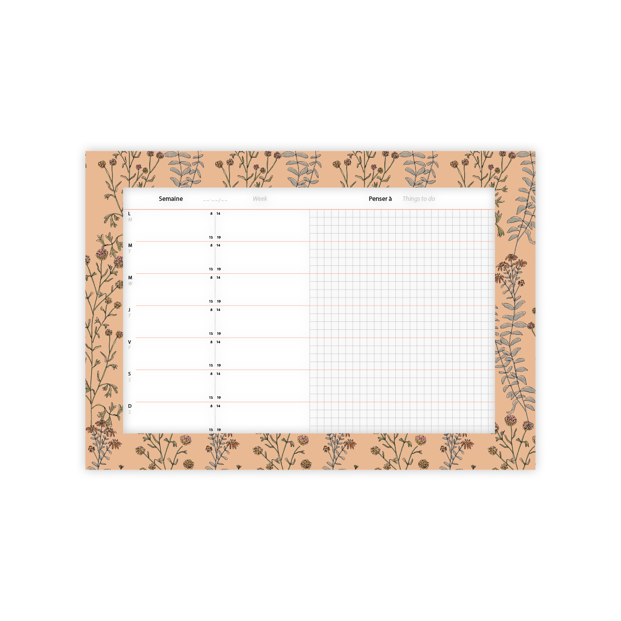 Monsieur Papier - Weekly planner Rhume des foins