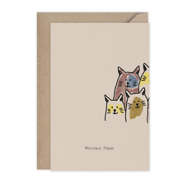 Monsieur Papier - Card anniversaire Cool Cat