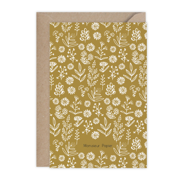Monsieur Papier - Carte Millefleurs