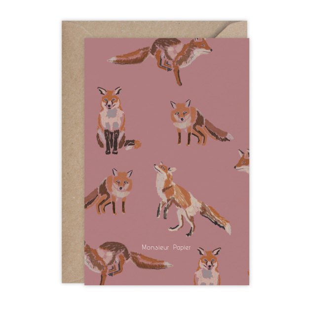 Monsieur Papier - Card Mr Fox