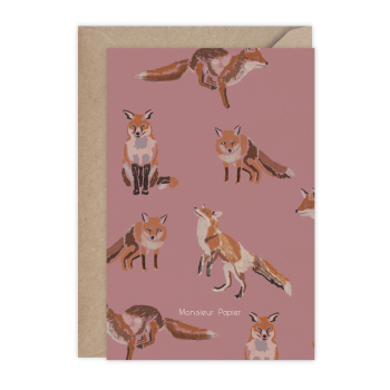 Monsieur Papier - Carte Mr Fox