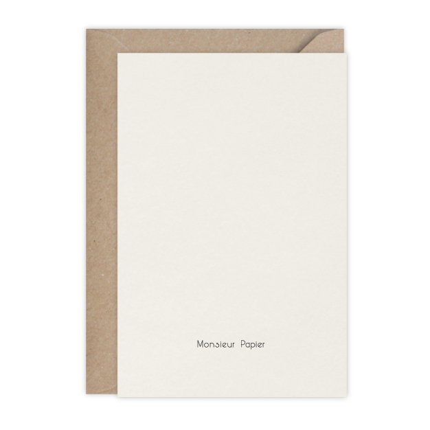 Monsieur Papier - Card Oiseau bleu