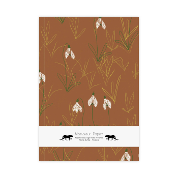 Monsieur Papier - Carnet M Perce-neige