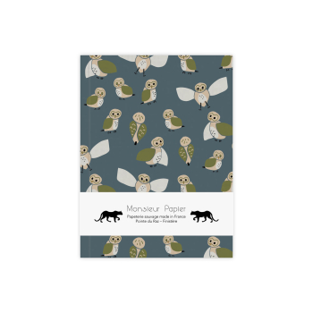 Monsieur Papier - Carnet S Grey Owl