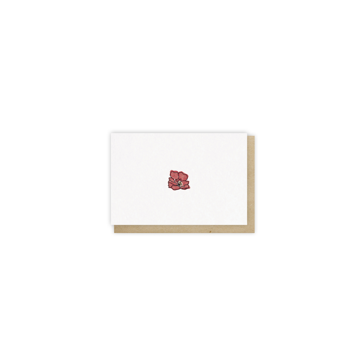 Monsieur Papier - Mini card Camélia