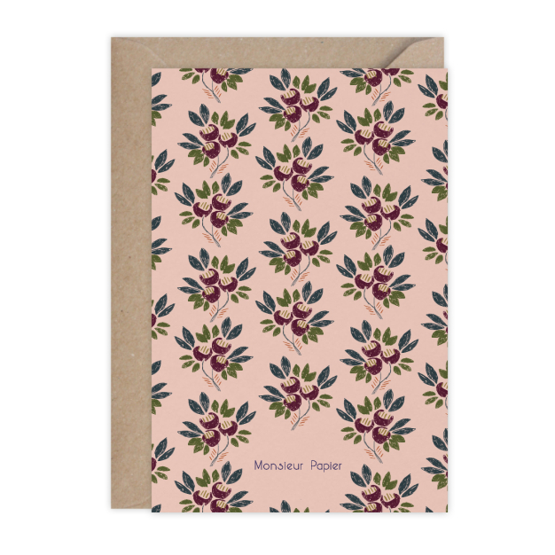 Monsieur Papier - Carte Broderie