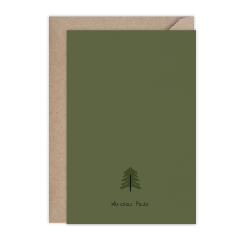 Monsieur Papier - Carte Joyeuses fêtes Sapins