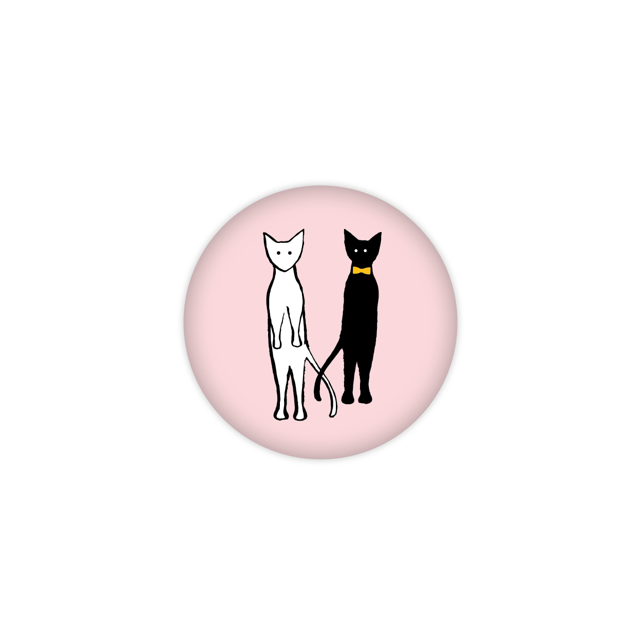 Monsieur Papier - Badge Chats duo