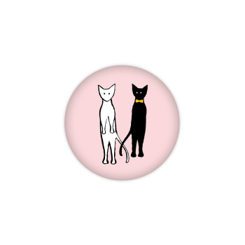 Monsieur Papier - Badge Chats duo