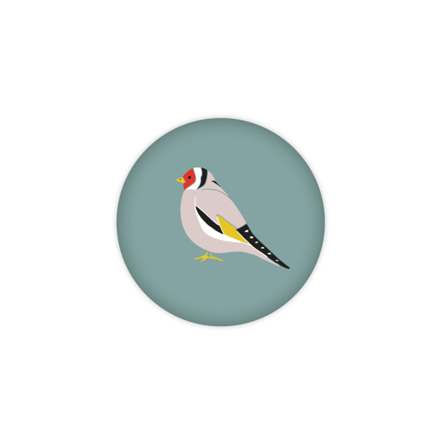 Monsieur Papier - Badge Chardonneret