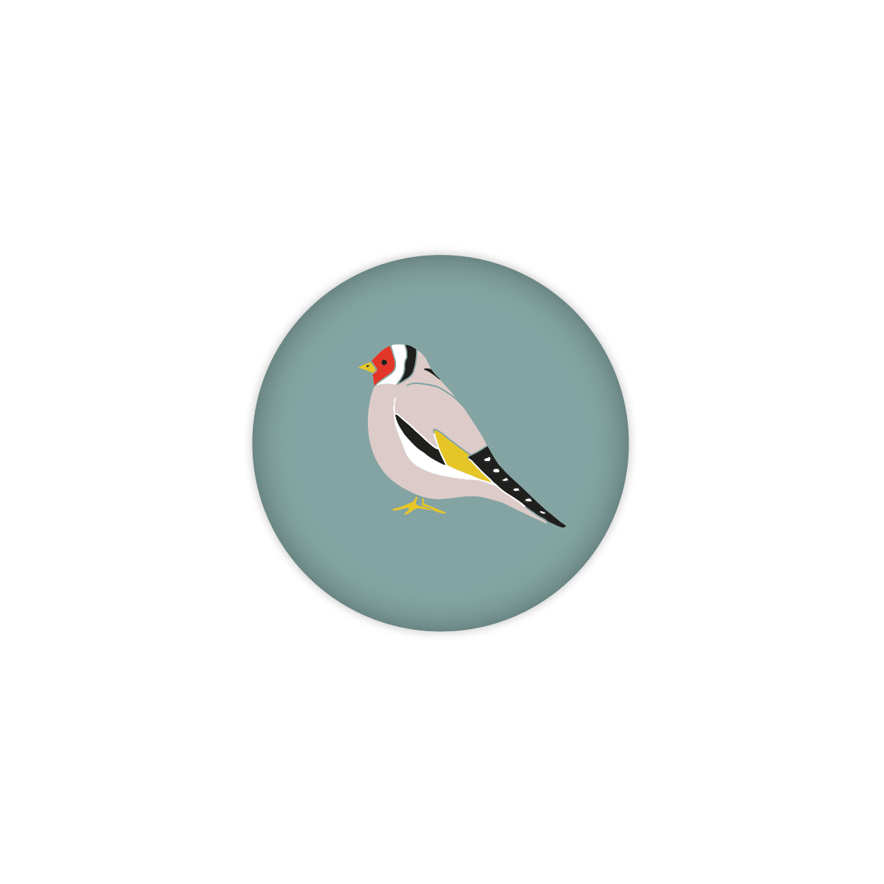 Monsieur Papier - Badge Chardonneret