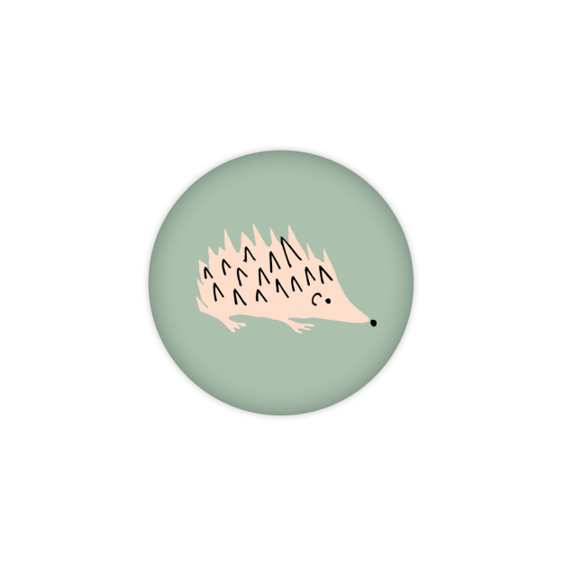 Monsieur Papier - Badge Hérisson