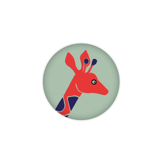 Monsieur Papier - Badge Girafe