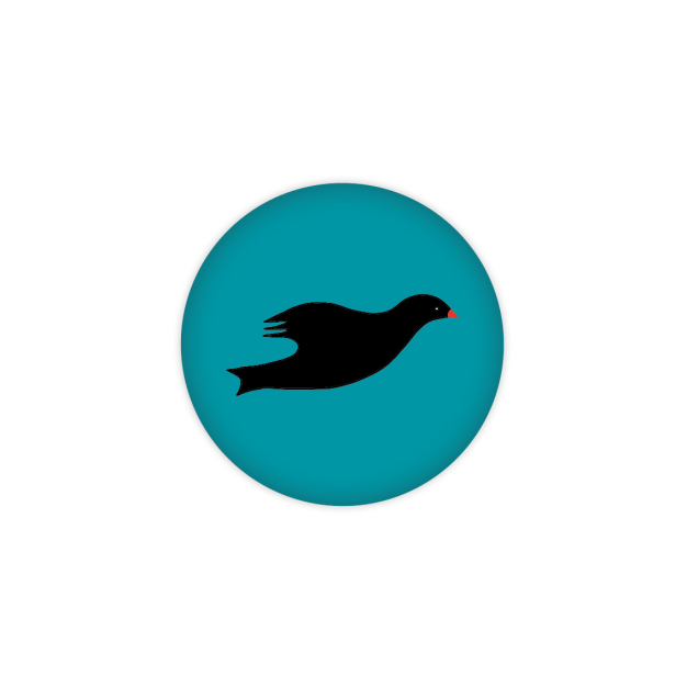 Monsieur Papier - Badge Corallin