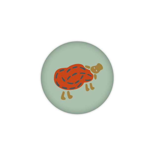 Monsieur Papier - Badge Mouton
