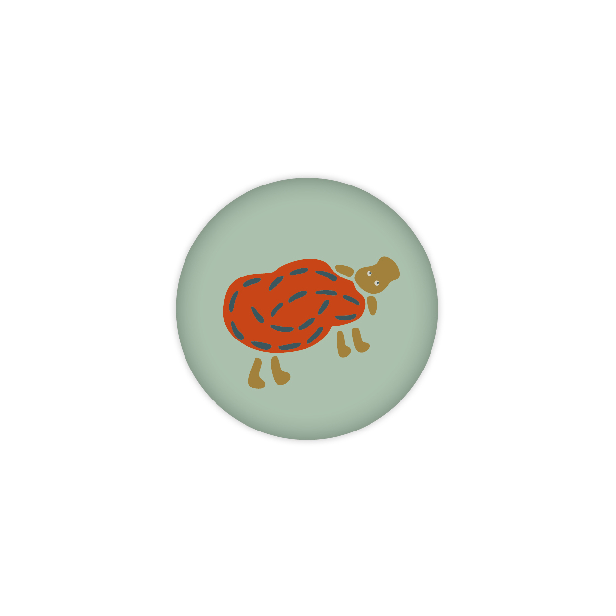 Monsieur Papier - Badge Mouton