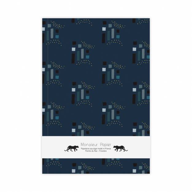 Monsieur Papier - Carnet ligné moyen format Basalte