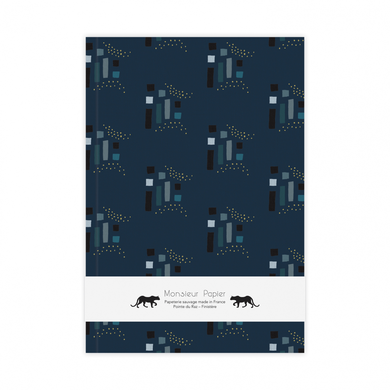 Monsieur Papier - Carnet ligné moyen format Basalte