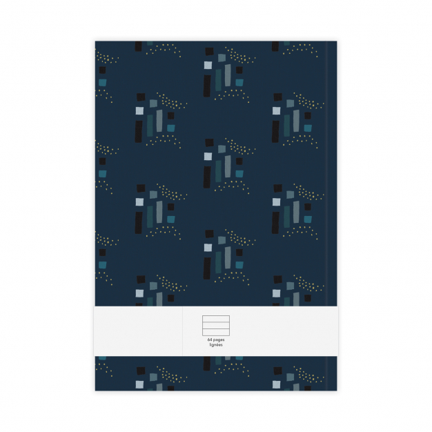 Monsieur Papier - Carnet ligné moyen format Basalte