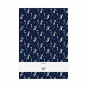 Monsieur Papier - Carnet ligné moyen format Hippocampes