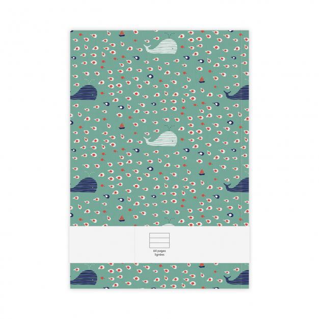Monsieur Papier - Carnet ligné moyen format Iroise
