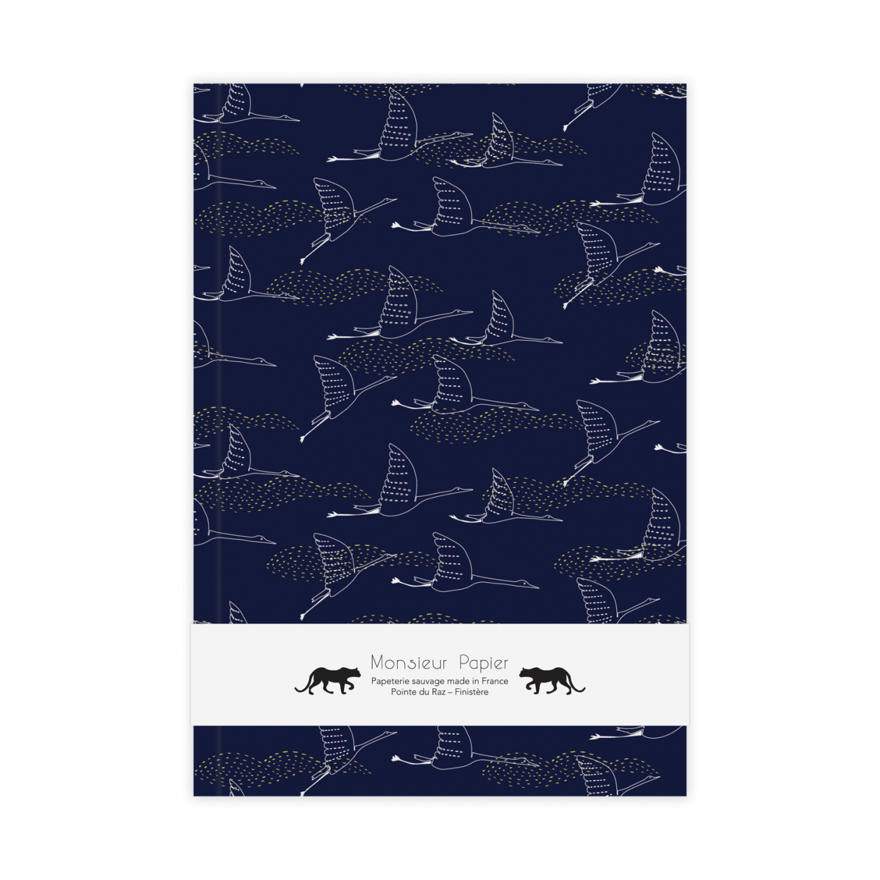 Monsieur Papier - Carnet ligné moyen format Vol de nuit