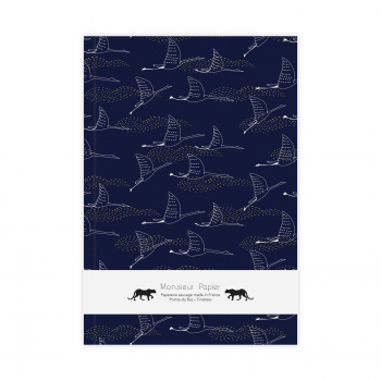 Monsieur Papier - Carnet ligné moyen format Vol de nuit