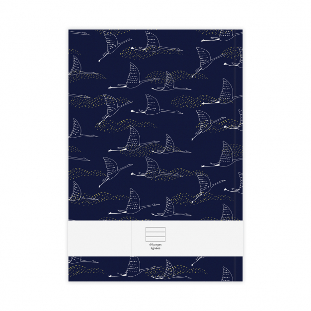 Monsieur Papier - Carnet ligné moyen format Vol de nuit