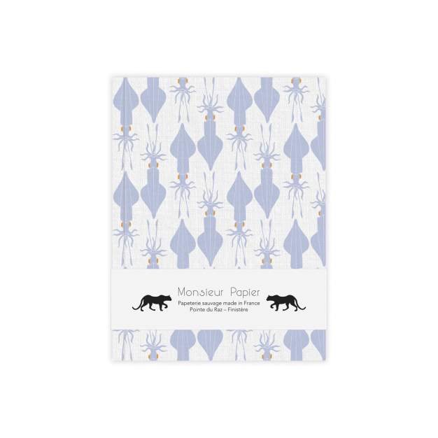 Monsieur Papier - Lined notebook small size Calamars