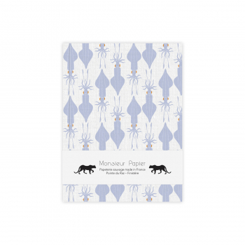 Monsieur Papier - Lined notebook small size Calamars