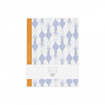 Monsieur Papier - Lined notebook small size Calamars
