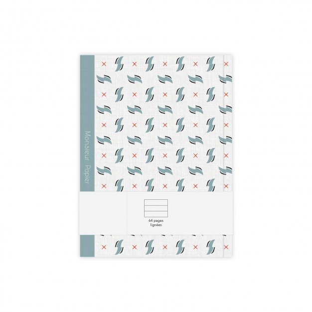 Monsieur Papier - Lined notebook small size Éole