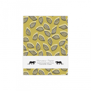 Monsieur Papier - Lined notebook small size Feuillaison